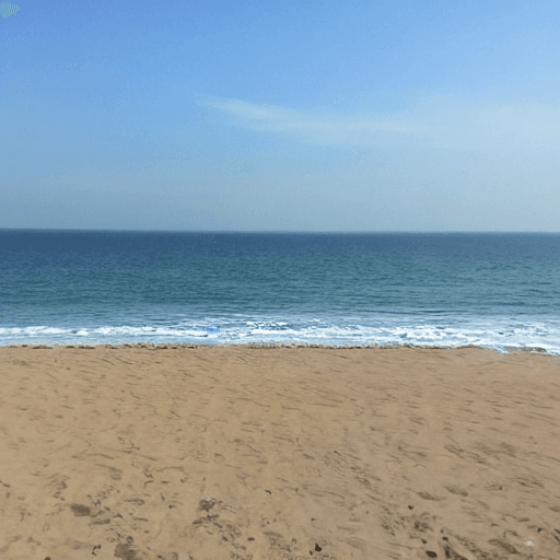 AI generated:  On The Beach