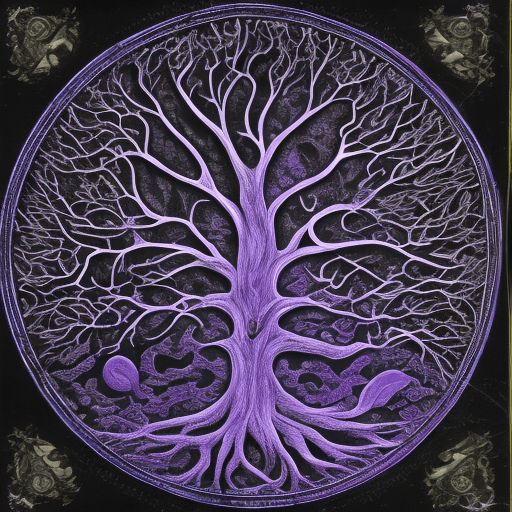 AI generated: yaaxche tree of life detailed 
