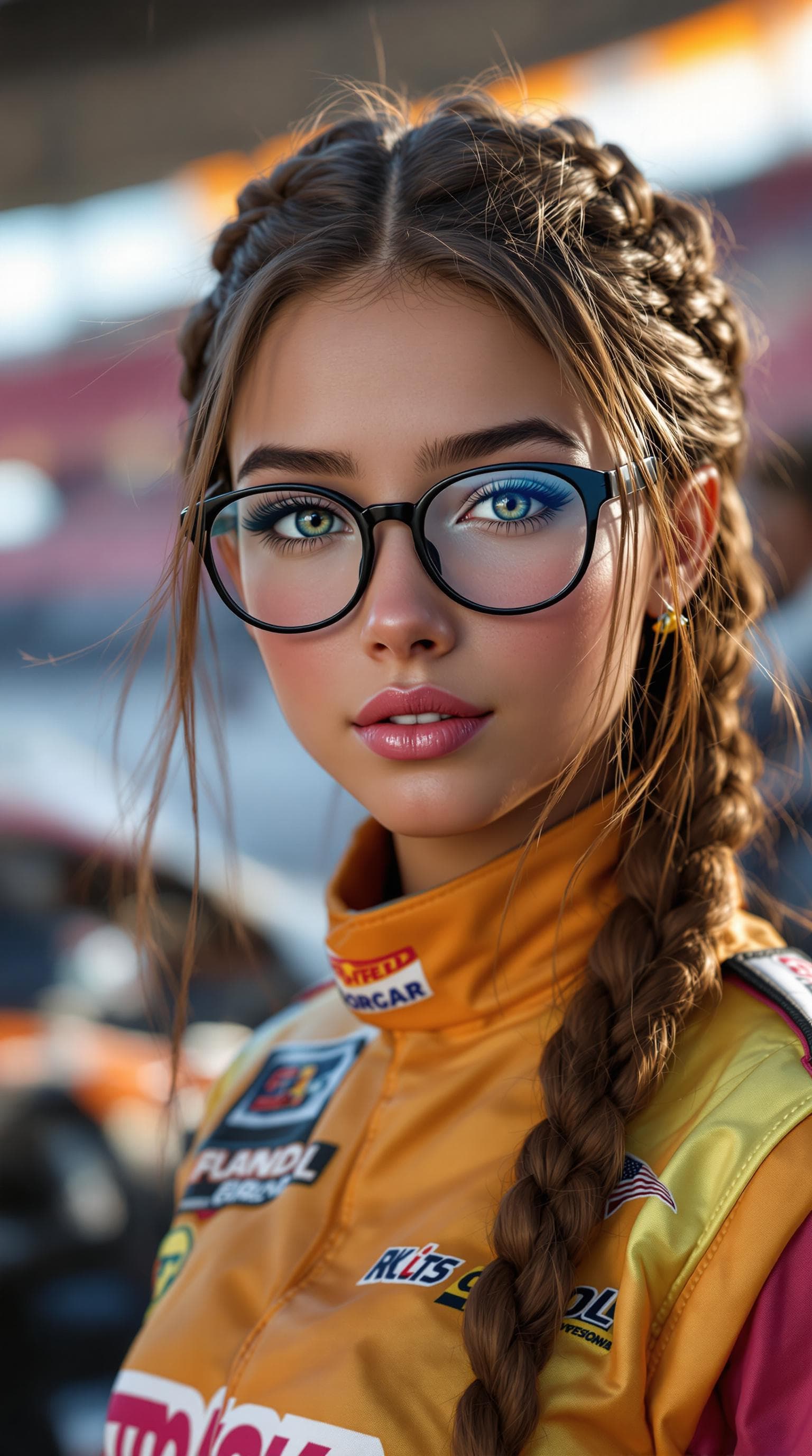 AI generated: a professional photo of a exceptionally beautiful 9th grade girl in the world, in a highly detailed,...