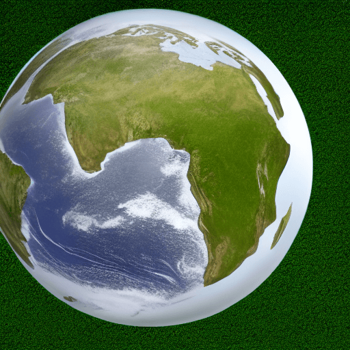 AI generated: realistic photo of earth globe 