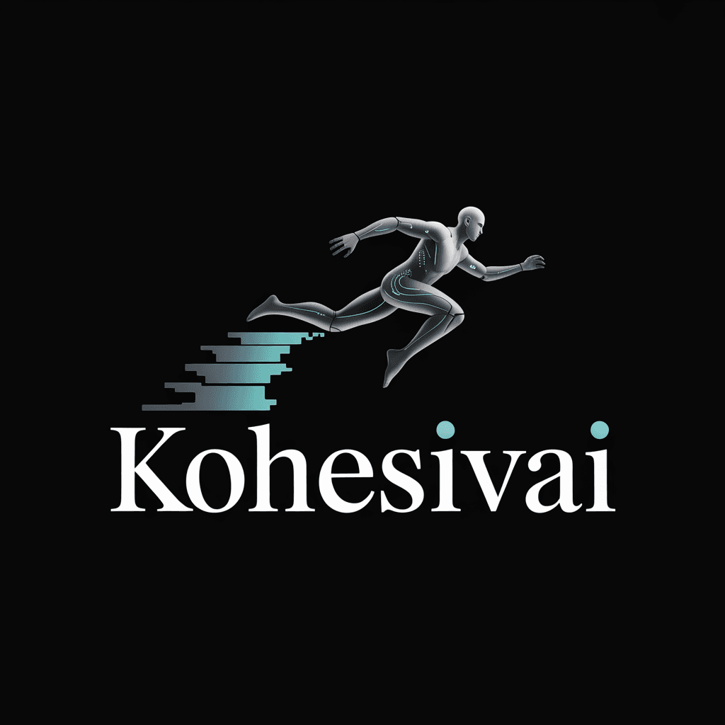 AI generated: Create a high-impact professional logo for the brand "KohesivAI", preserving the following visual st...