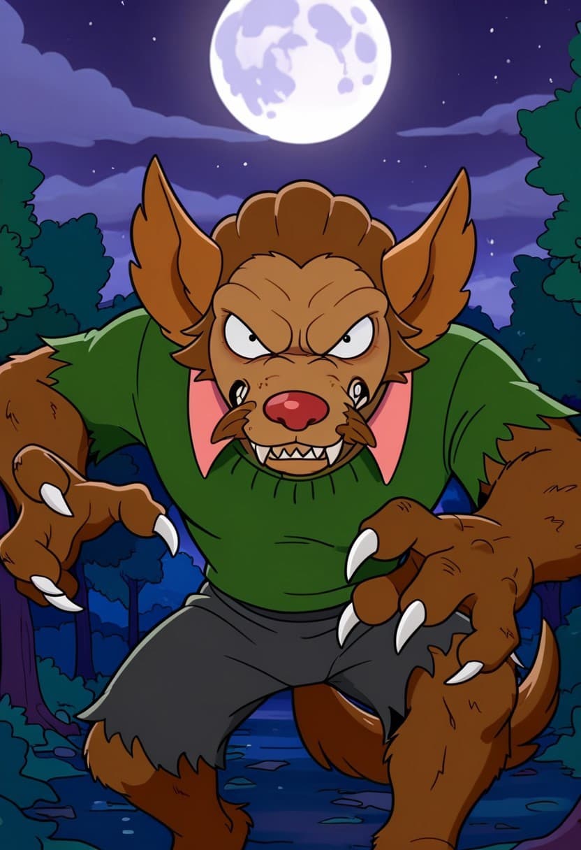 Werewolf Flanders | The Simpsons - Image 1
