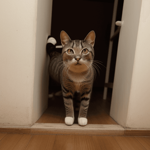 AI generated: gato calvo