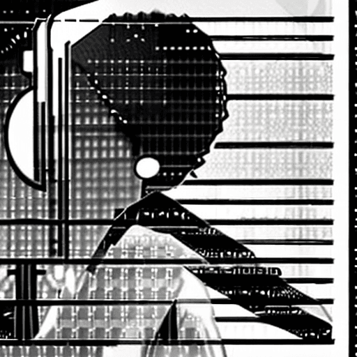 AI generated: pfp, profile background, anime man, character, tan-skinned ,black and white, Cross earring form,19ce...