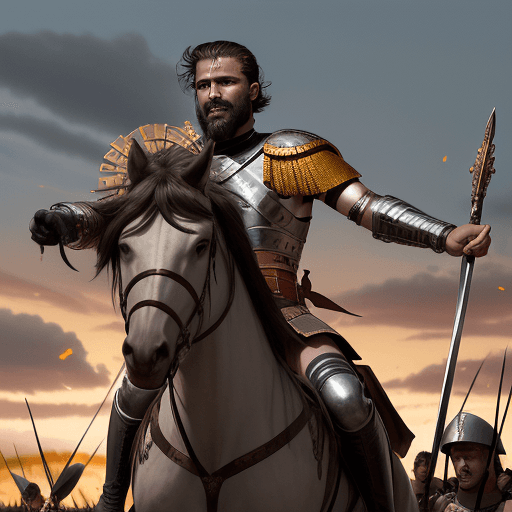 AI generated: Gladiador maximo desimo meridio,comandante de los ejércitos del norte de roma , muy detallado y súpe...