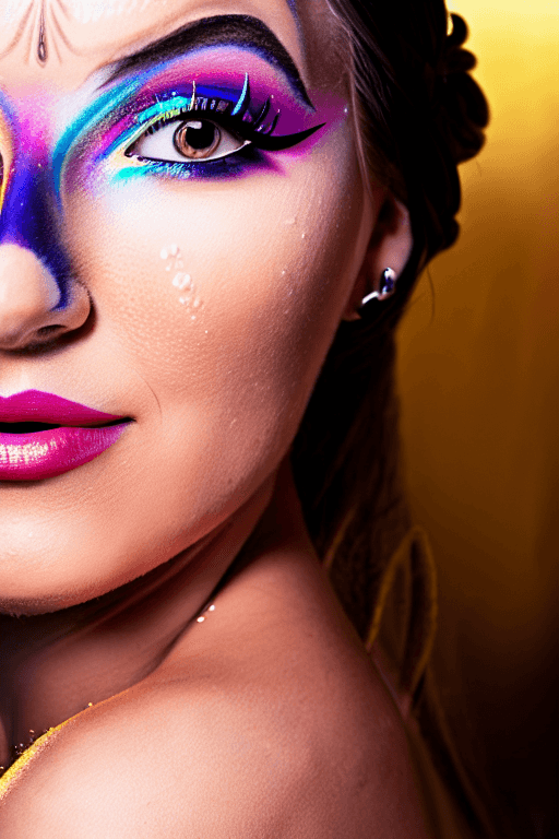 AI generated: a painting of woman as a Disney Ursula from little mermaid, Ursula from Disney real beautiful and el...