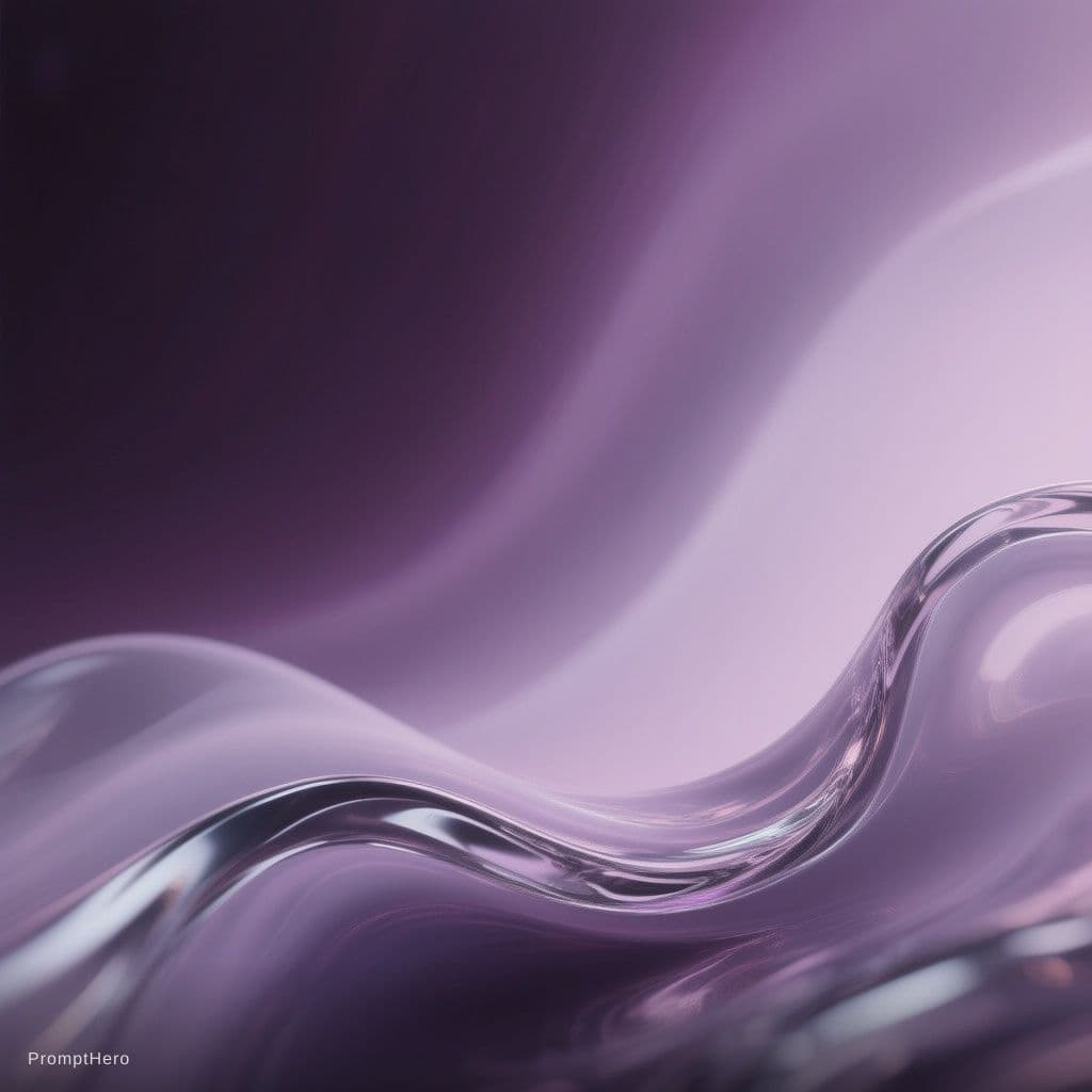 AI generated: Corporate gradient banner, deep plum to soft lavender flowing wave, smooth blend, glassmorphism acce...