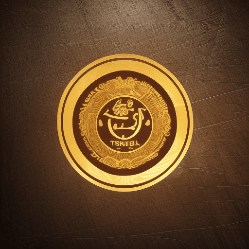 AI generated: High resolution logo tea temple circle