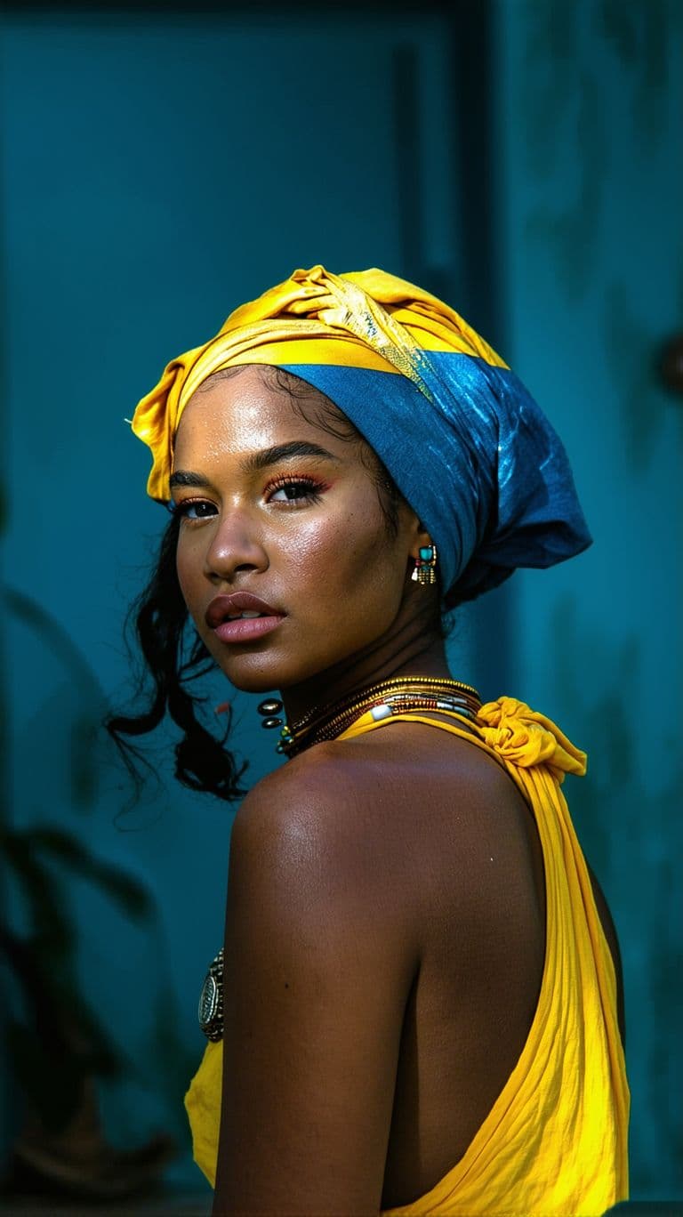 AI generated: High resolution photography Skillful act of a beautiful Colombian