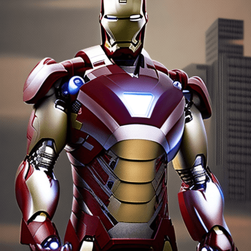 AI generated: Ironman as a businessman, realistic, dramatic light