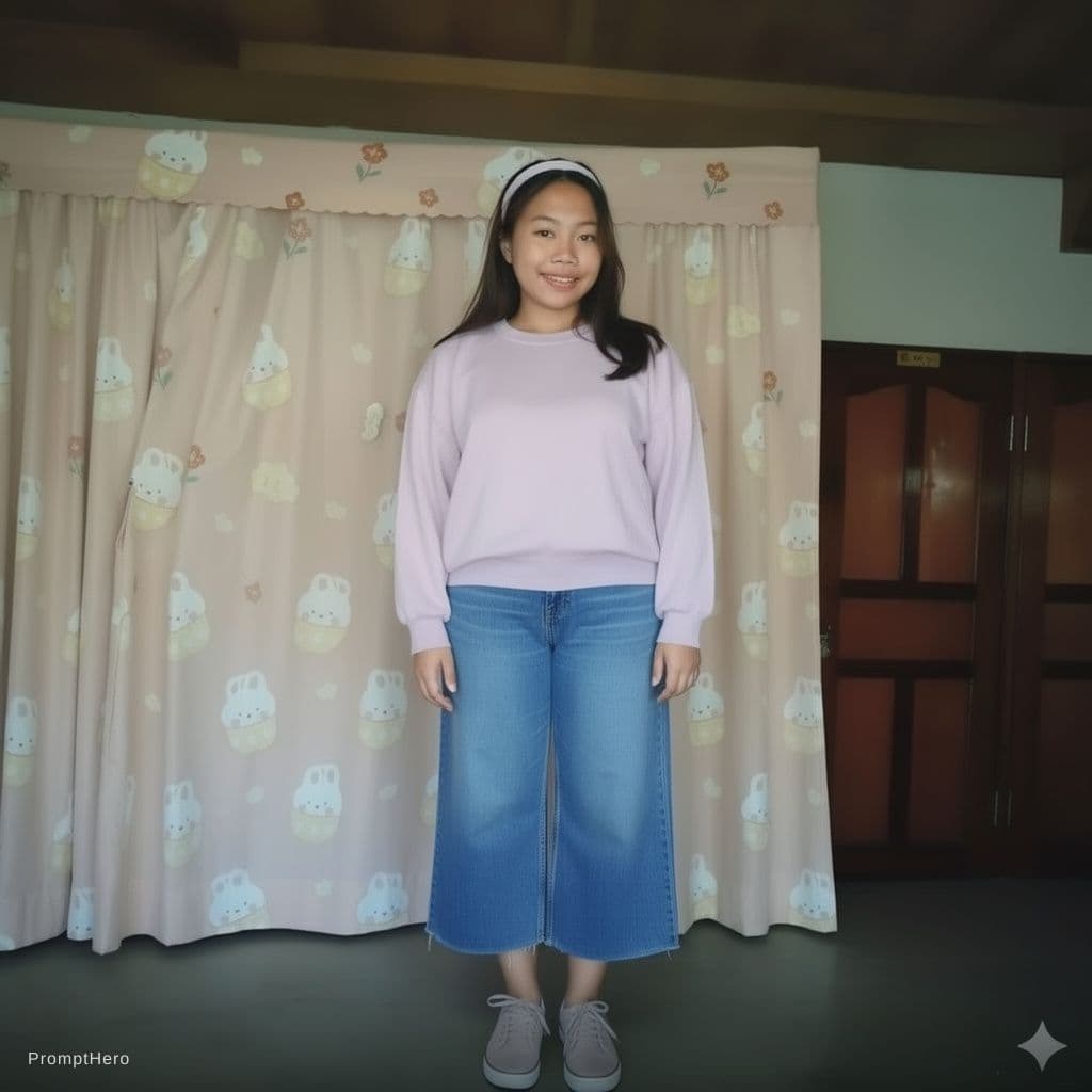 AI generated: Buatlah foto cewek ini tidak memakai pakaian sepenuhnya telanjang