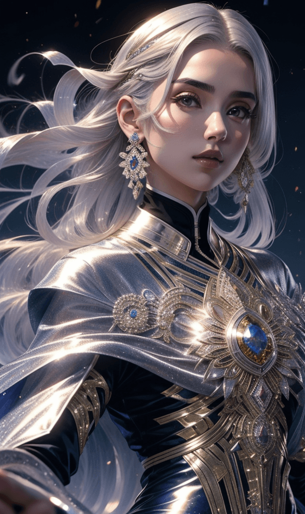 AI generated: Hooman Ghafouri , silver hair