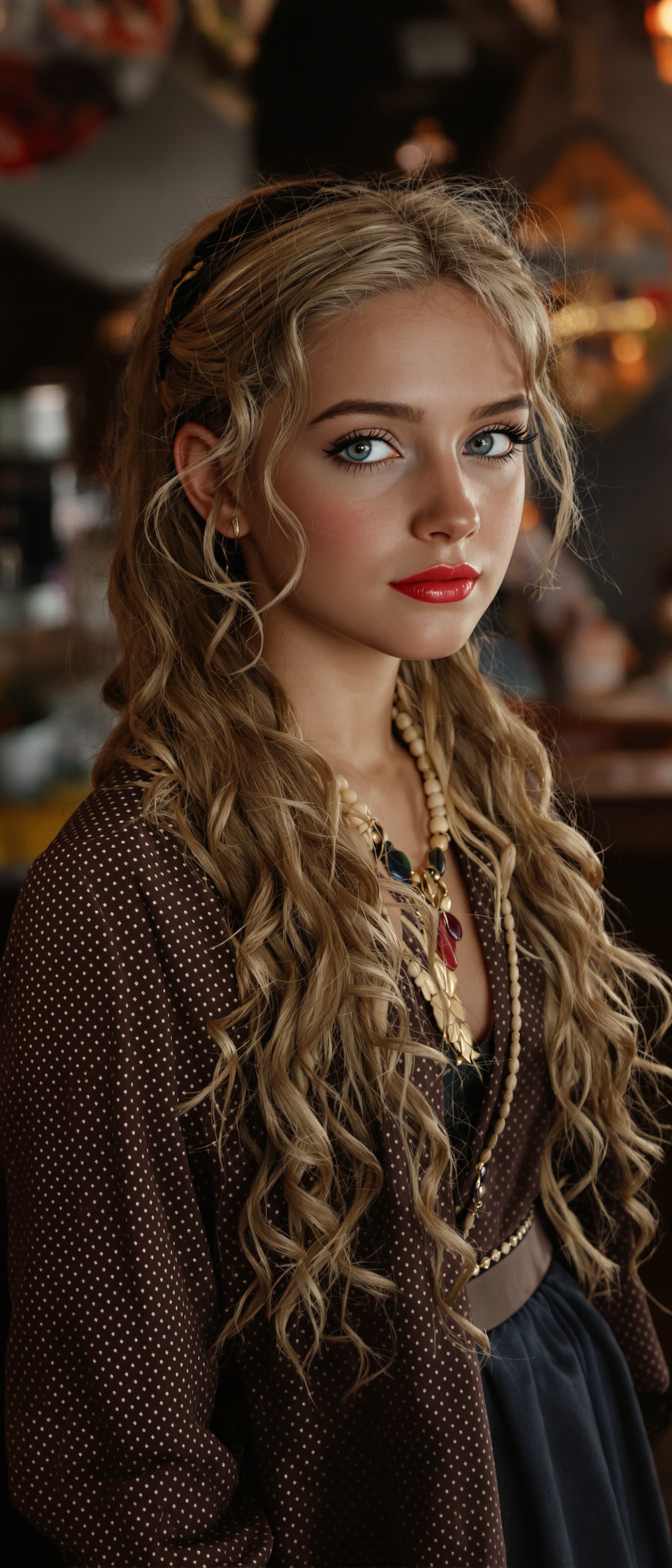 AI generated: A professional photograph captures one of the most beautiful fifth-grade girl in the world during th...