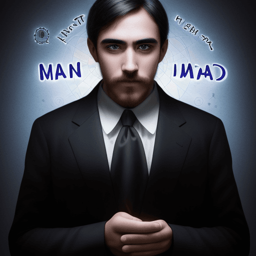 AI generated: MYSTERIOUS AND GREAT MAN WHO IS GOING TO COMMUNICATE AN IDEA THAT WILL CHANGE THE WORLD. HE IS A GEN...