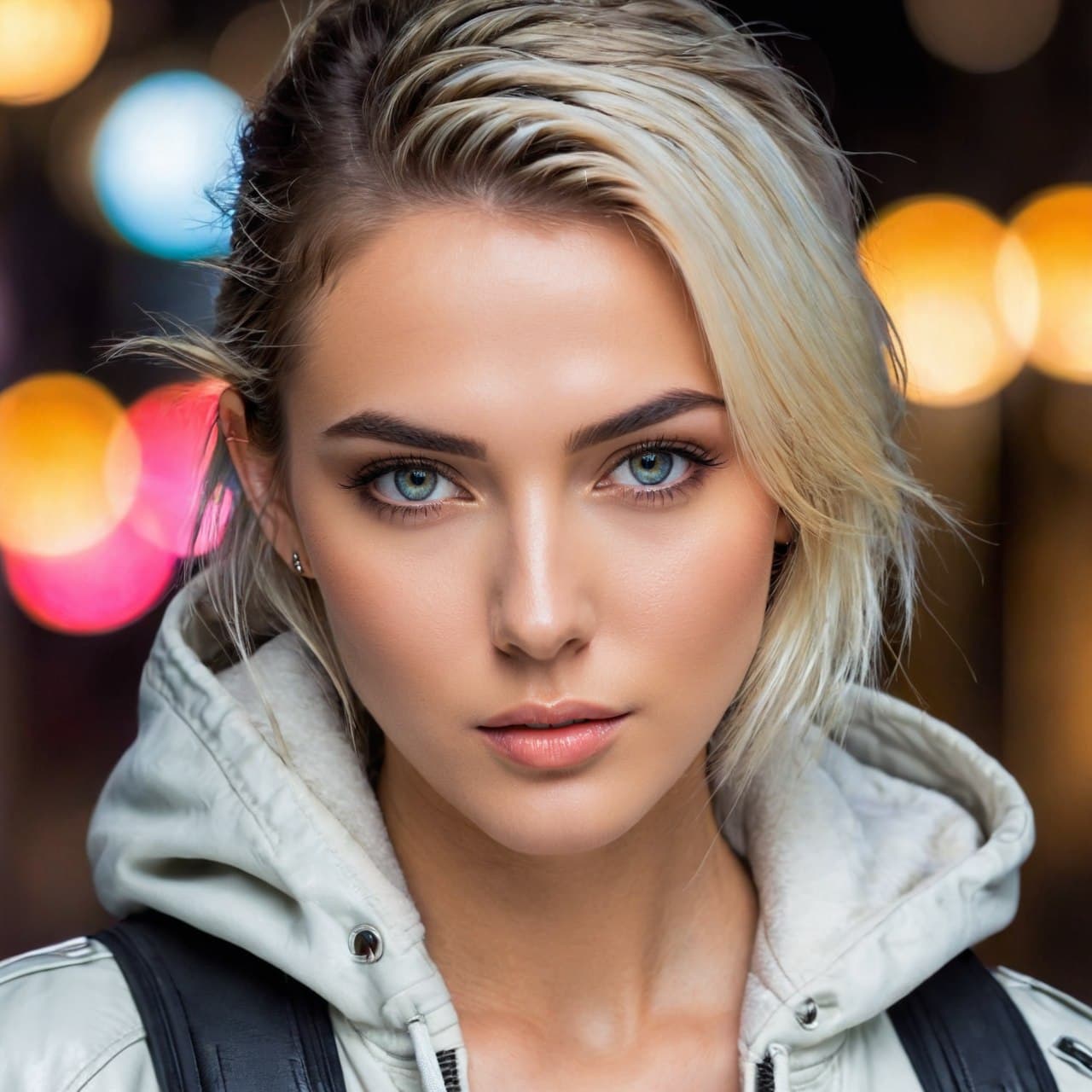 AI generated: (masterpiece, side lighting, finely detailed beautiful eyes: 1. 2), (Style-Glass:0. 9) shiny hair, (...