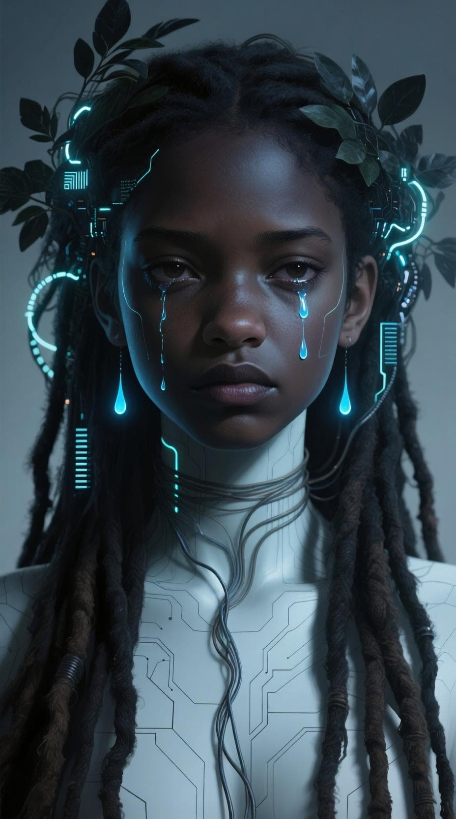 AI generated: Movie still from a 2020s Sci-Fi movie, an indian belly dancer wearing chainmail and dark makeup, dan...
