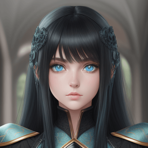 AI generated: young women :blue eyes :black hair :highly detailed :felegree style --q 1 --s 250 --v 5.1