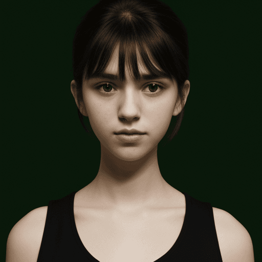 AI generated: me in a black and green background