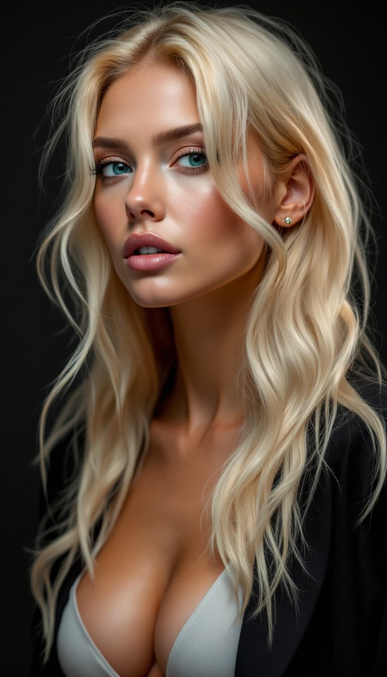AI generated: Photo of a ultra realistic of hot blond