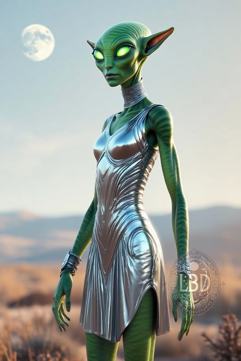 AI generated: Create a new species from this original. Alter with other worldly backdrop, repose the character. If...