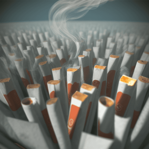 AI generated: A sea of ashes of cigarettes