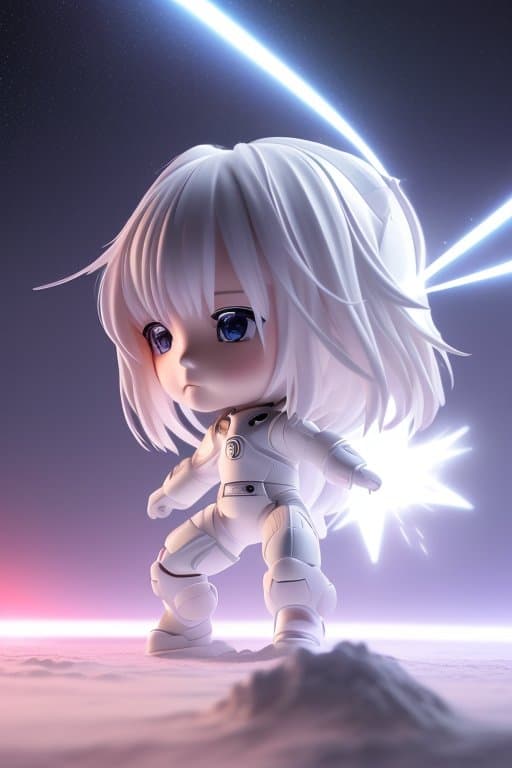 AI generated: (masterpiece:1. 3), (best quality), (ultra-detailed:1. 2), (Chibi:1. 1), intricate design, Girl in s...