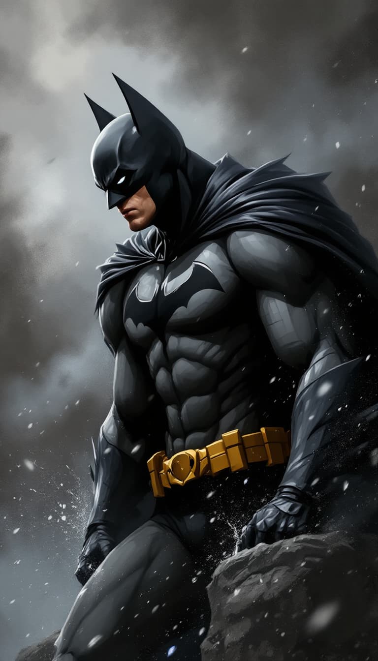 AI generated: digital painting of batman, comics art,, stylized