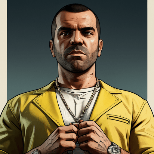 AI generated: a picture in the style of a gta 5 poster game, GTA V,  Grand Theft Auto 5 poster,  16k, UHD, HDR, so...