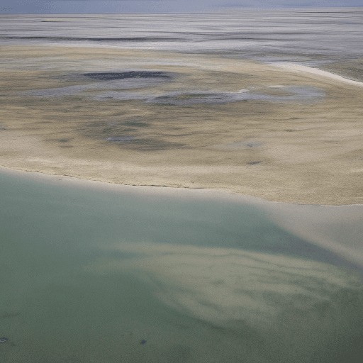 AI generated: desolate tides that stretch out into the horizon,
these areas are often muddy and barren,
the island...