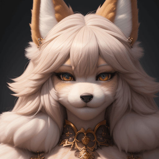 AI generated: absurdres, furry, female furry, anthro, trending on artstation, detailed portrait of a anthro woman,...