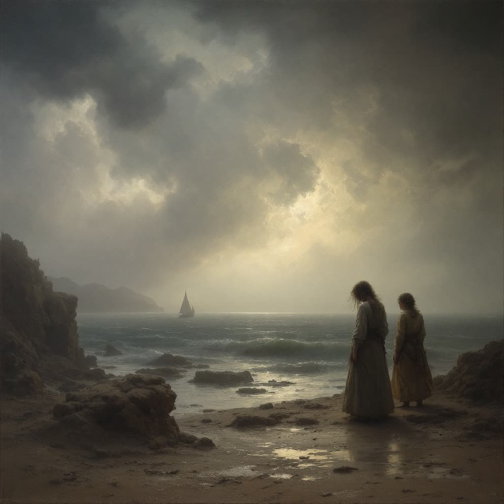 AI generated: Oil painting, Odd Nerdrum inspiration and style