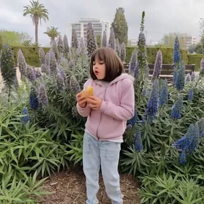 AI generated video: Que empiece a comerse las plantas