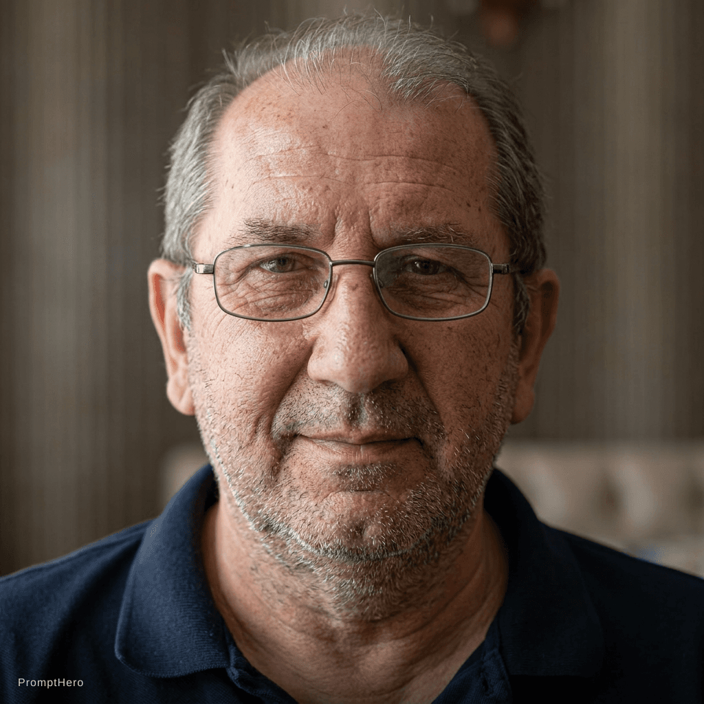 AI generated: 55 years old 