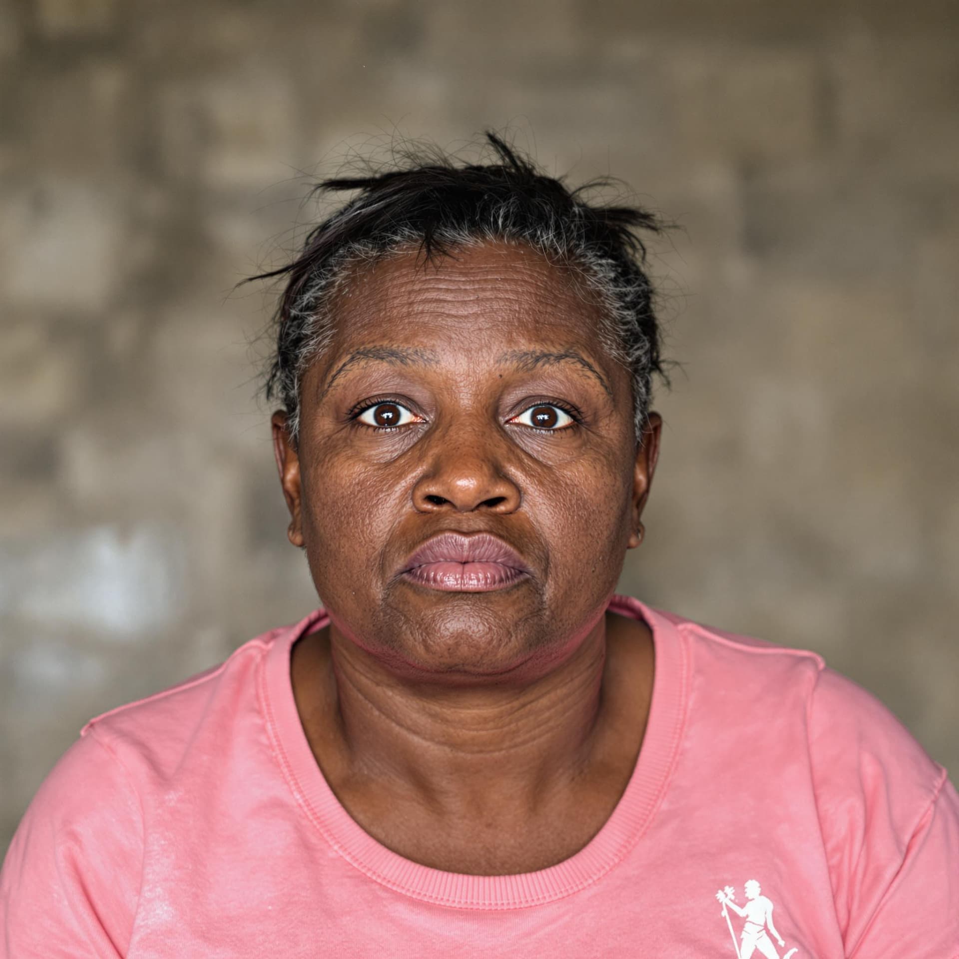 AI generated: raw photo, low contast, (head and shoulders portrait:1.57), (dominican woman 48-years-old :1.15), (p...