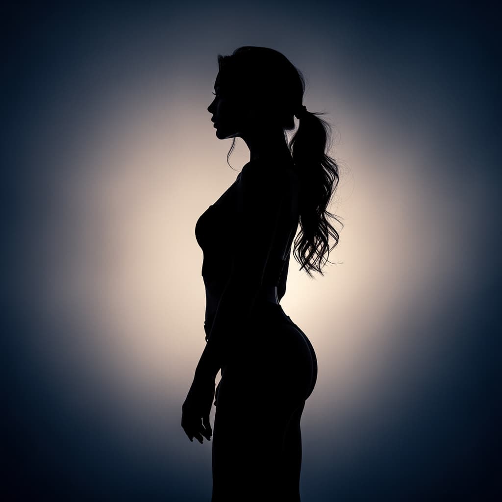 AI generated: A striking young female’s nude form is in frame