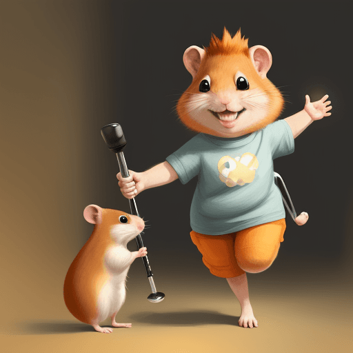 AI generated: ginger hamster on crutches with a leg in a cast. it is smiling and waving.
warm lighting, happy mood...