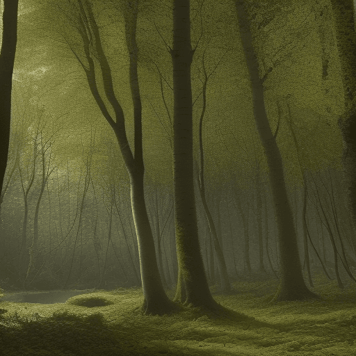 AI generated: Forêt
Arbres
Feuilles
Ruisselet
Animaux
Mystère
Sérénité
Aurore
Fougères
Brise