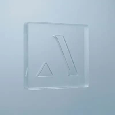 AI generated video: create a lateral dolly camera animation focusing only on the triangle. The surface appears smooth, f...