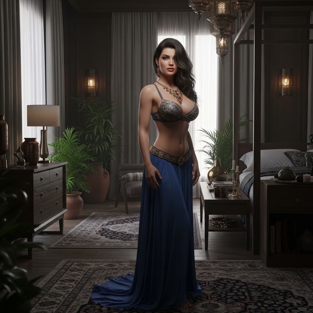 AI generated: Arab girl big tits nude