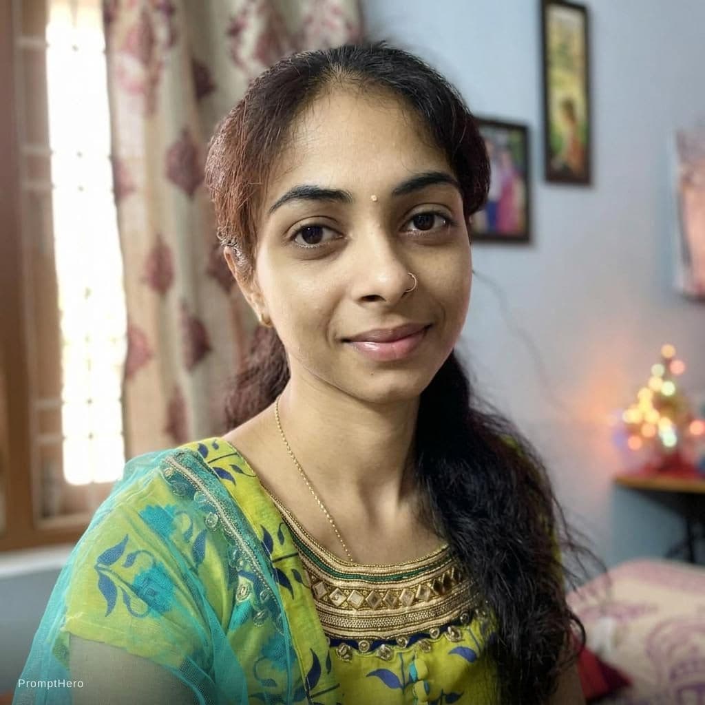 AI generated: natural glow up — clear skin, minimal makeup, soft natural light, relaxed confidence