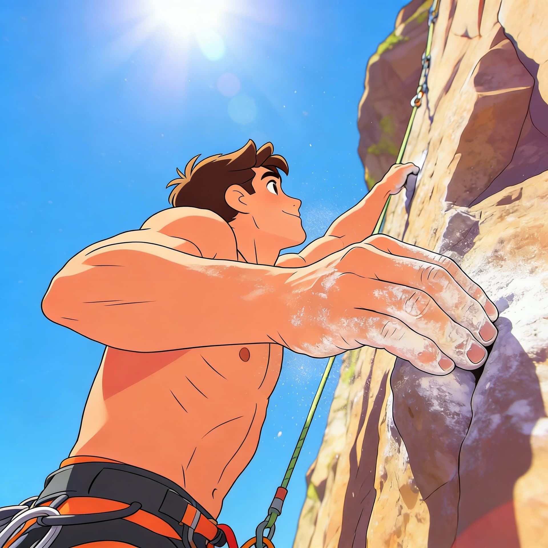 Seedream 4 prompt: animate climbing
