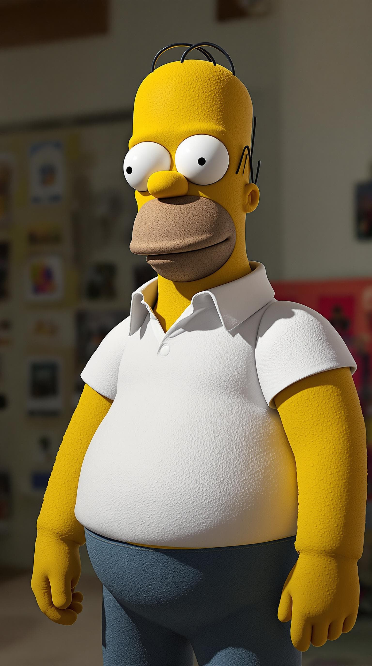 AI generated: An ultra-realistic image of homer simpson
