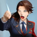 AI generated: objection, ace attorney,  phoenix wright , 
cartoon, black eyes, blue necktie, brown hair, courtroom...