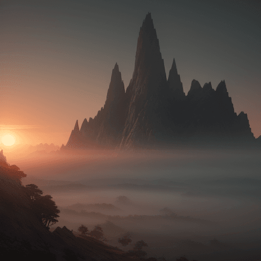 AI generated: Photo of a ultra realistic Enoch, light, pale sunrise, cinematic lighting, battered, low angle, tren...