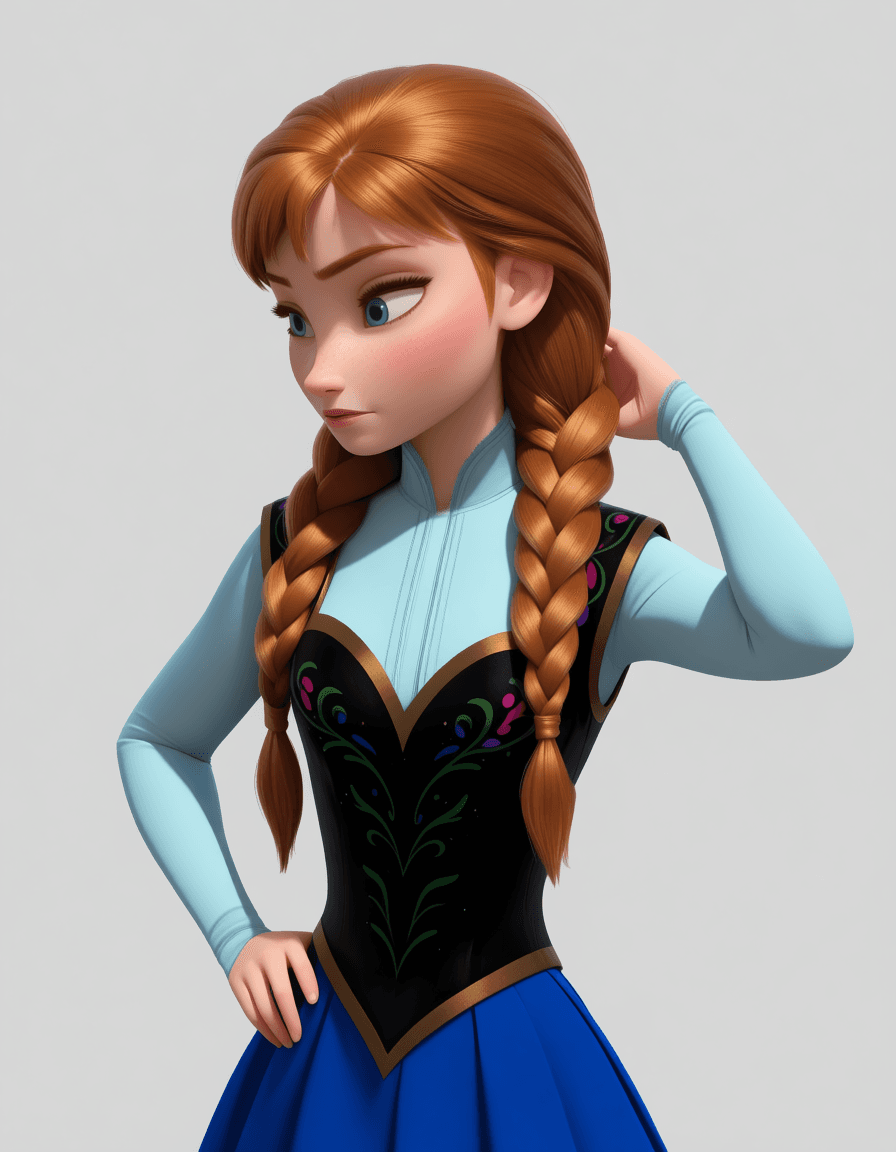 Anna (Frozen) CG - Anima & Illustrious - Image 1