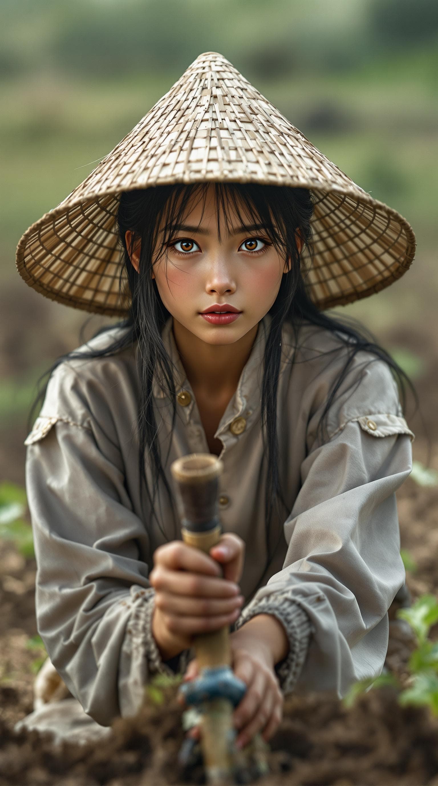 AI generated: a professional photo of a eleven year Vietnamese girl,(futuristic),(masterpiece), (realistic), (perf...