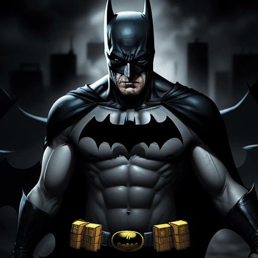 AI generated: Batman in hell, 4 k,ultra HD 