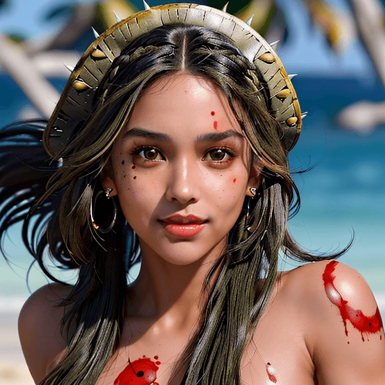 AI generated: full body portrait of the most beautiful gorgeous stunning  powerful female pirate female, beautiful...