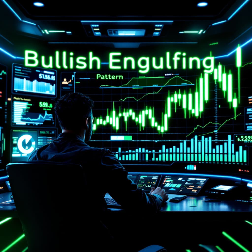 AI generated: A futuristic, high-energy financial trading setup. A trader is analyzing a digital Forex chart with ...