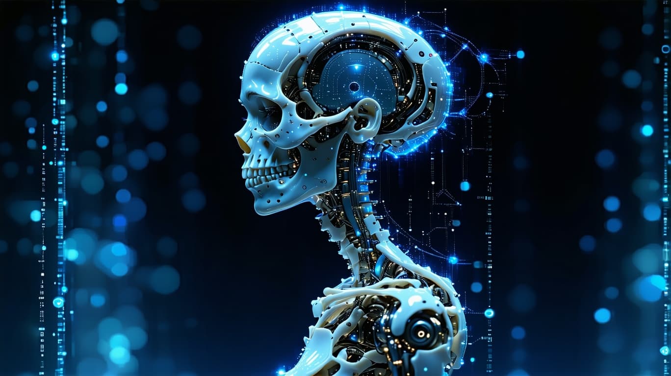 AI generated: FULL BODY female, A stunning illustration of an ethereal neural network organism, female full body i...